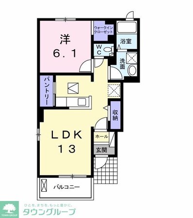 サンヴェール大芝Bの物件間取画像